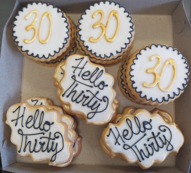 30th birthday cookies