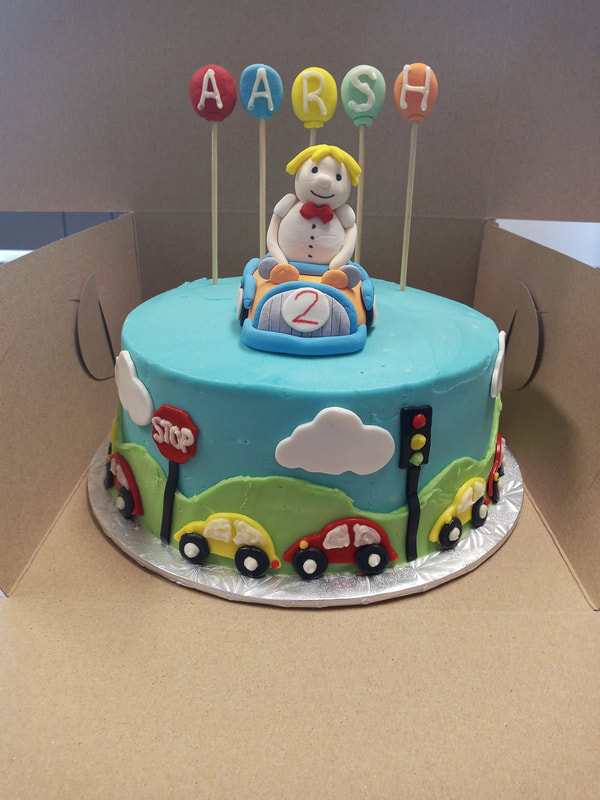 2nd birthday car cake