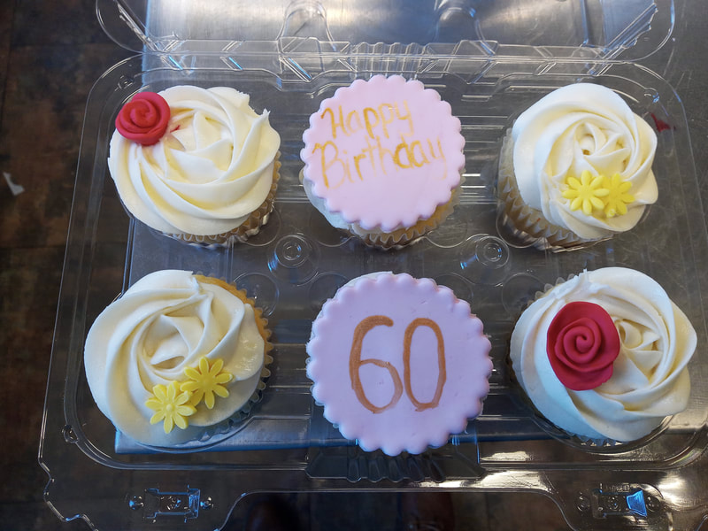 6oth birthday cupcakes