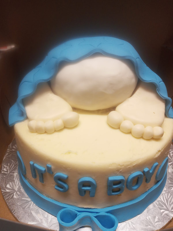 Baby bottom cake