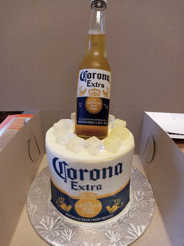 Corona Extra cake