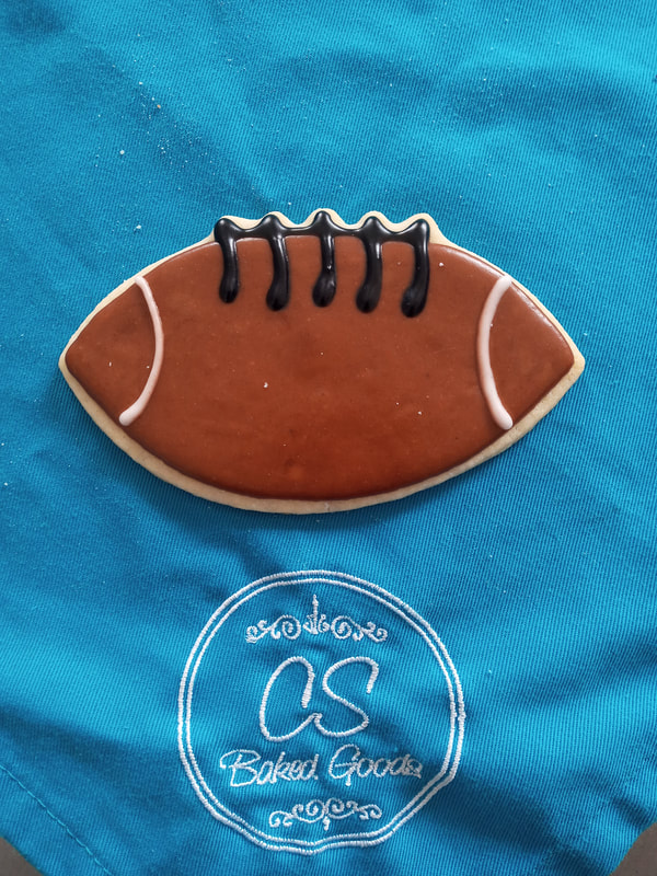 American football cookie