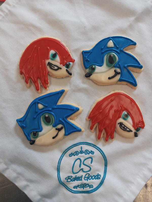 Sonic The Hedgehog cookies