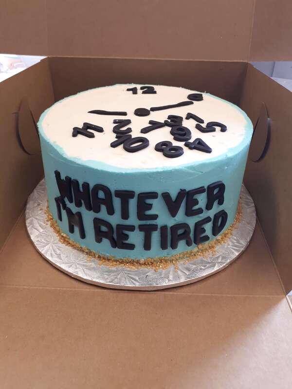 Retirement cake