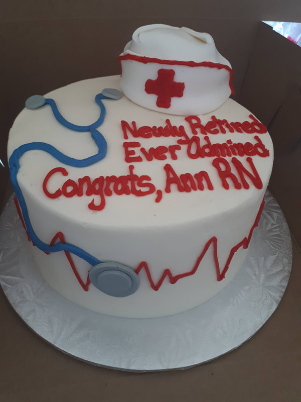 Retired nurse cake