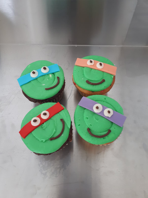 Mutant Teenage Ninja Turtles cupcakes